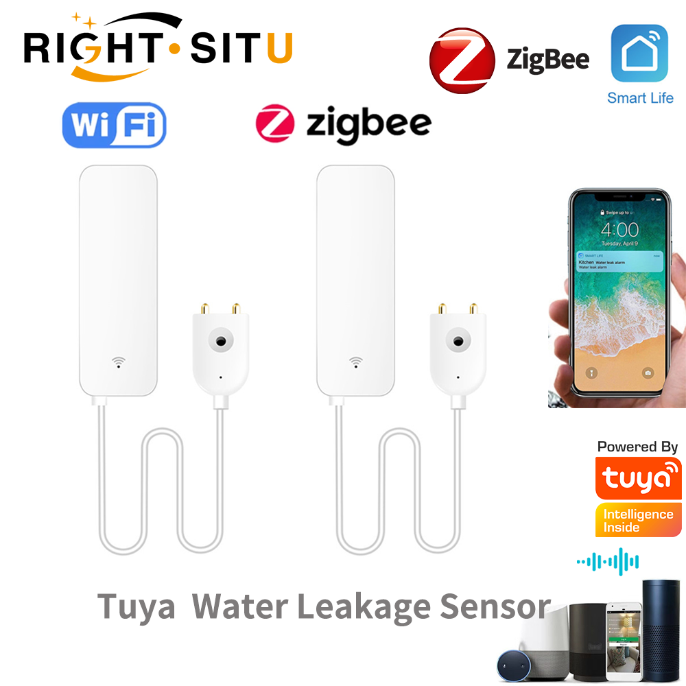 Wifi Water Sensor - Tuya WiFi Water Leak Sensor, Water