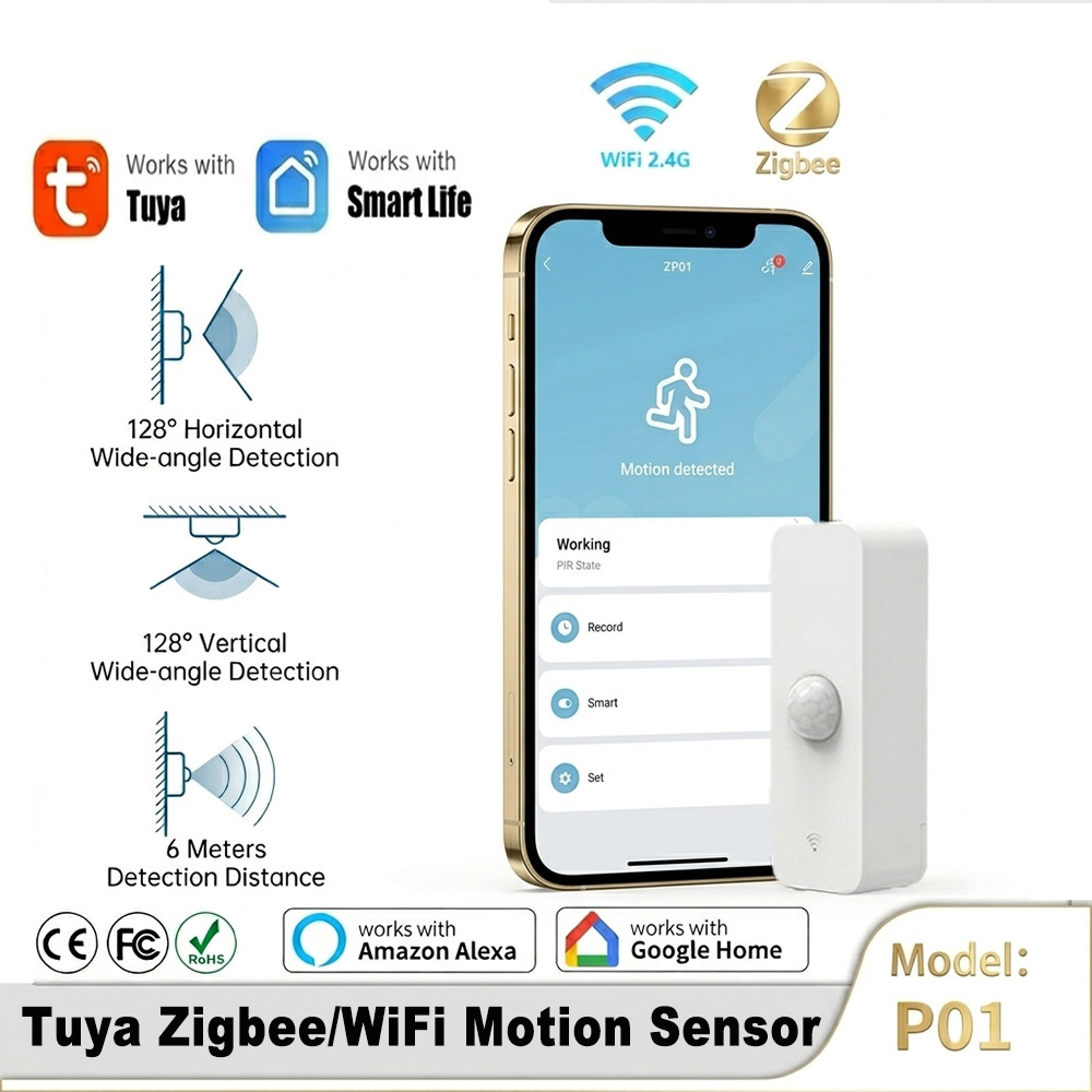 Smart Home Gadgets - Smart PIR Motion Sensor WiFi Zigbee