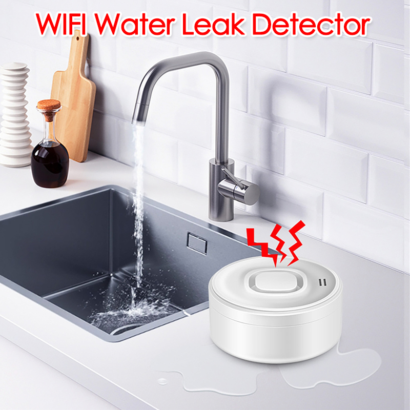 Wifi Water Sensor - Smart WIFI Water Leak Detector 100dB