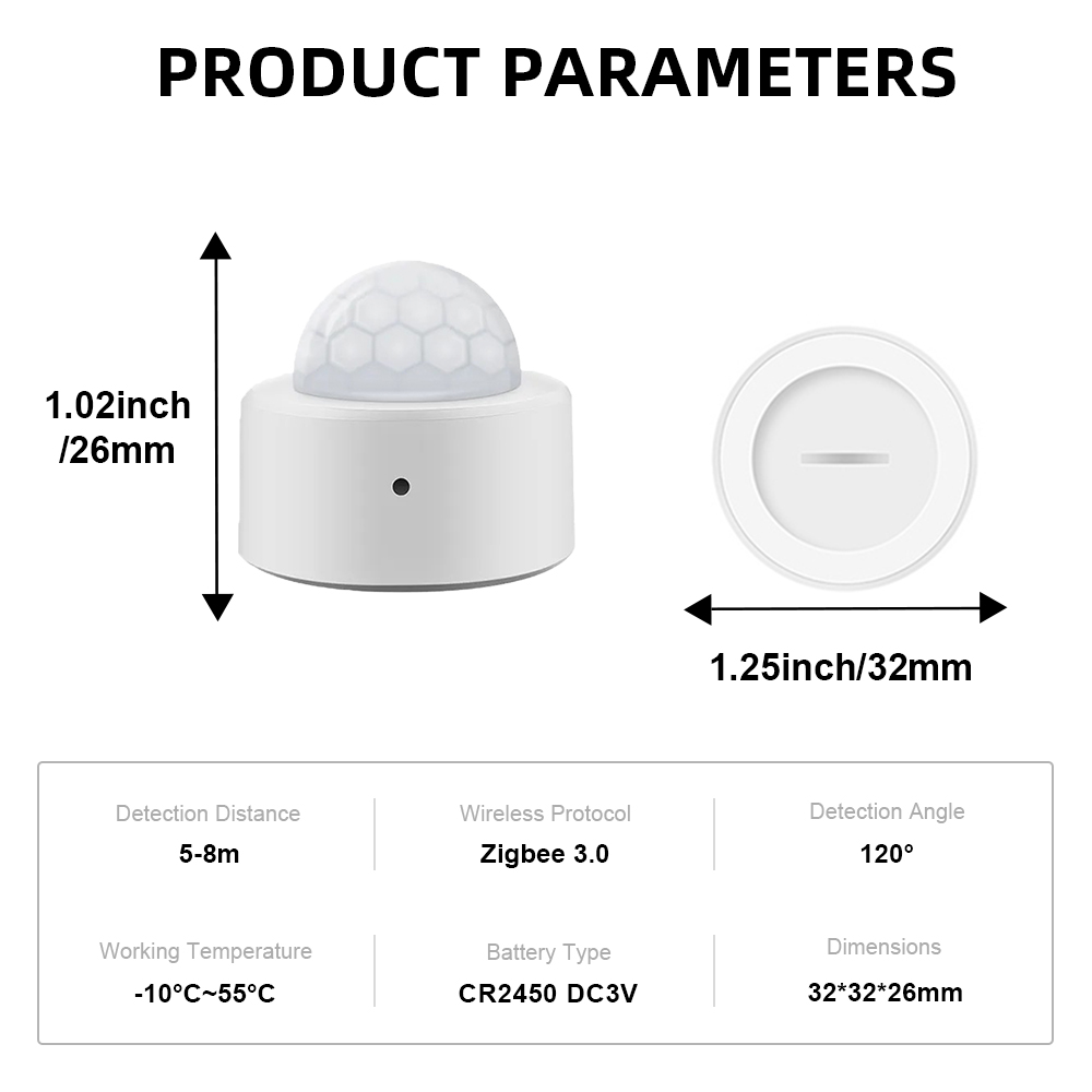 Tuya ZigBee Light Sensor Lumin - Smart Home Gadgets ulasan dan harga