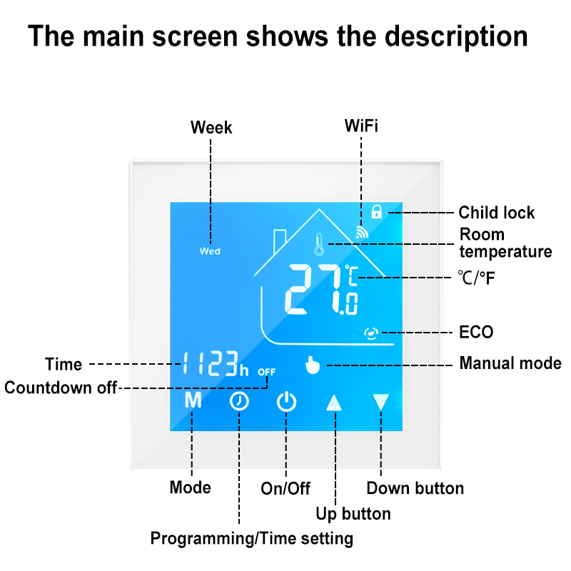 Smart WiFi Thermostat Heating  - Smart Home Plus ulasan dan harga