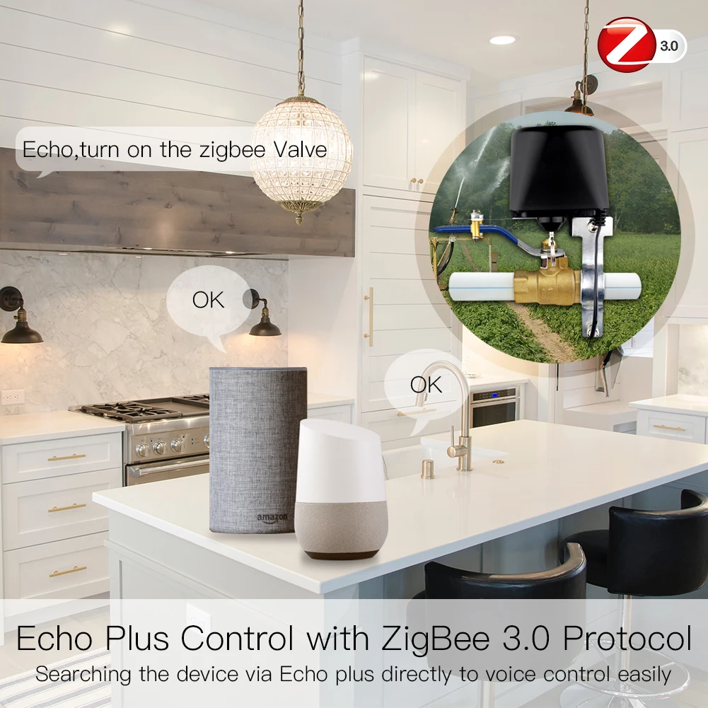 MOES ZigBee 3.0 Smart Gas Wate - Smart Home Plus ulasan dan harga