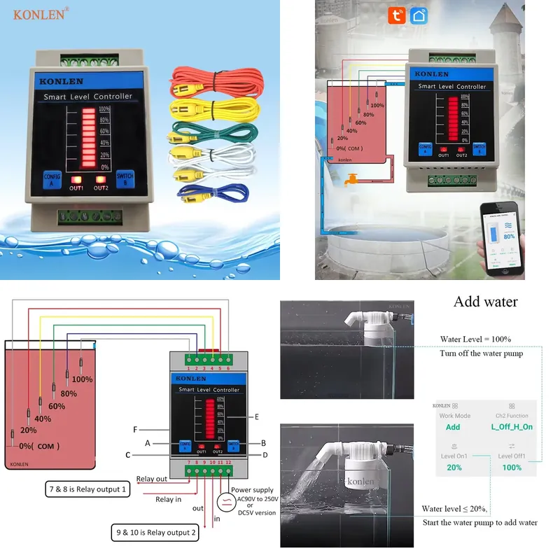 KONLEN Water Level Sensor WIFI - Wifi Water Sensor ulasan dan harga