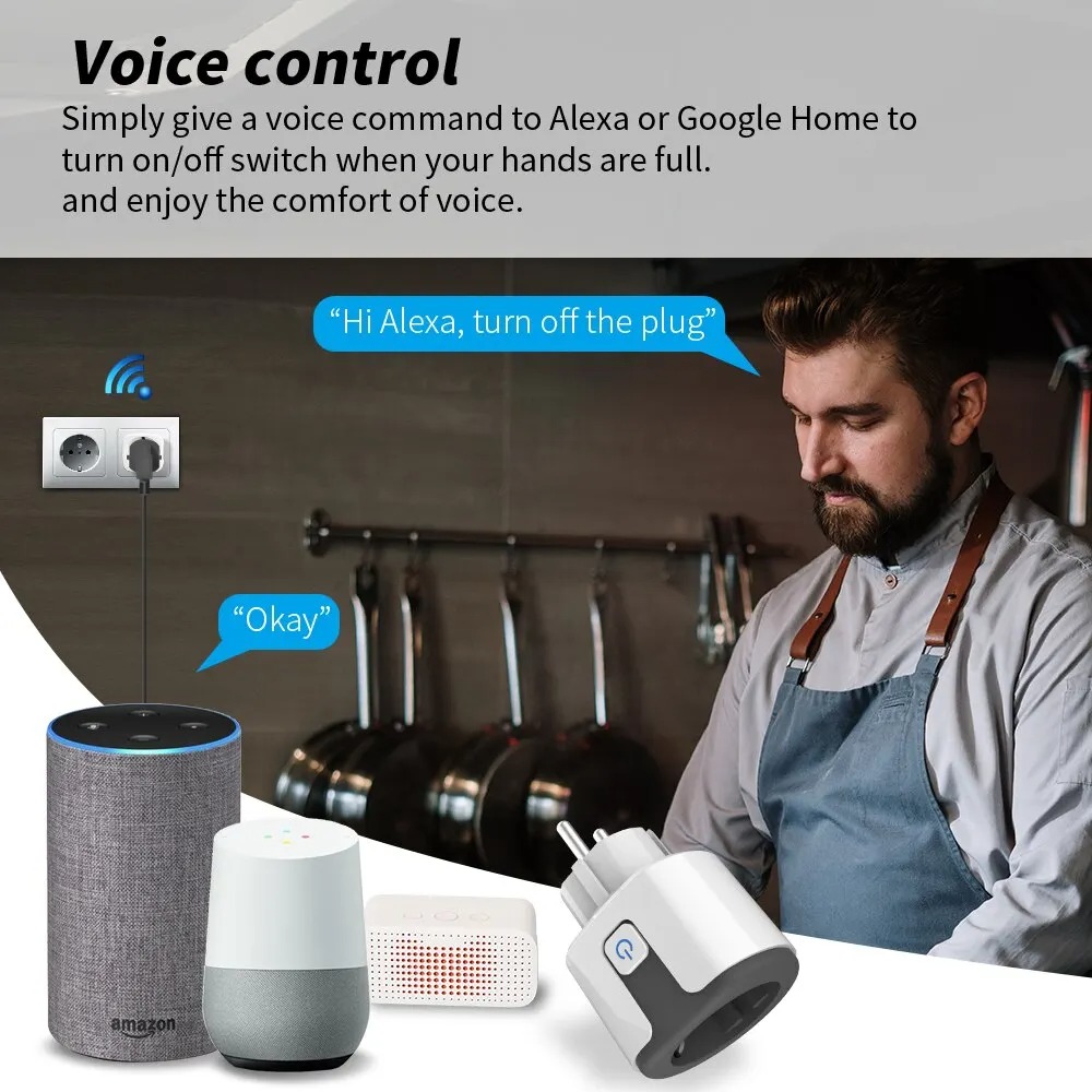 WiFi EU Smart Socket Plug Work - Smart Home News ulasan dan harga