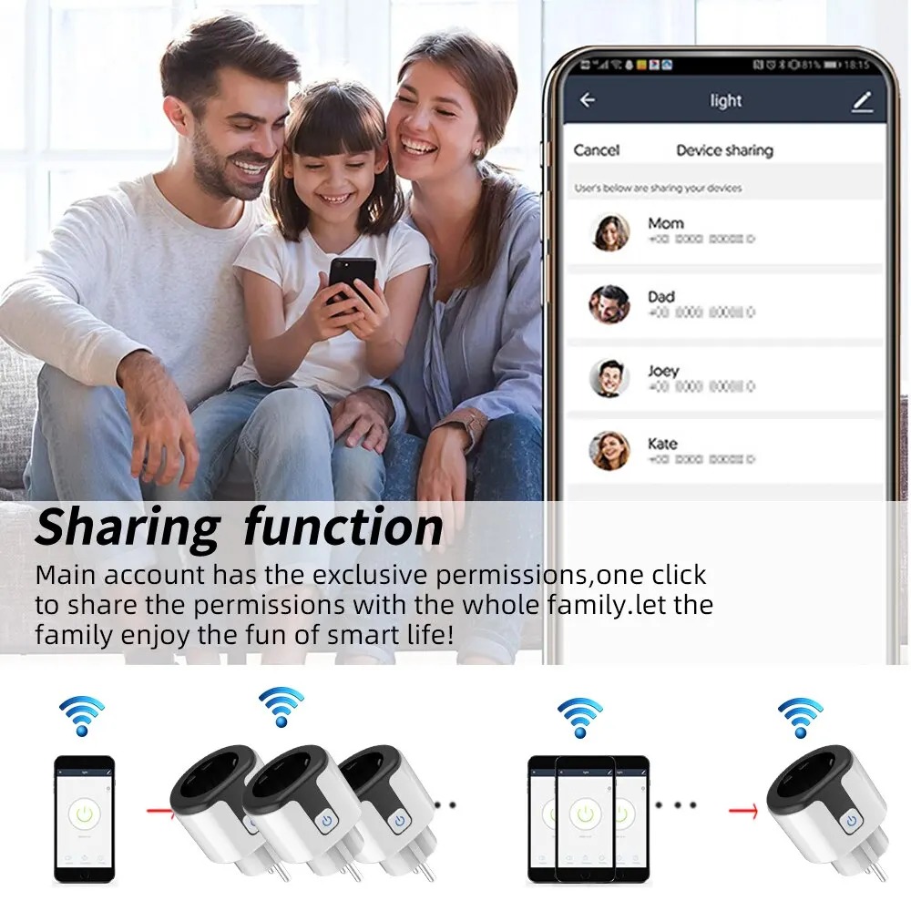 WiFi EU Smart Socket Plug Work - Smart Home News ulasan dan harga