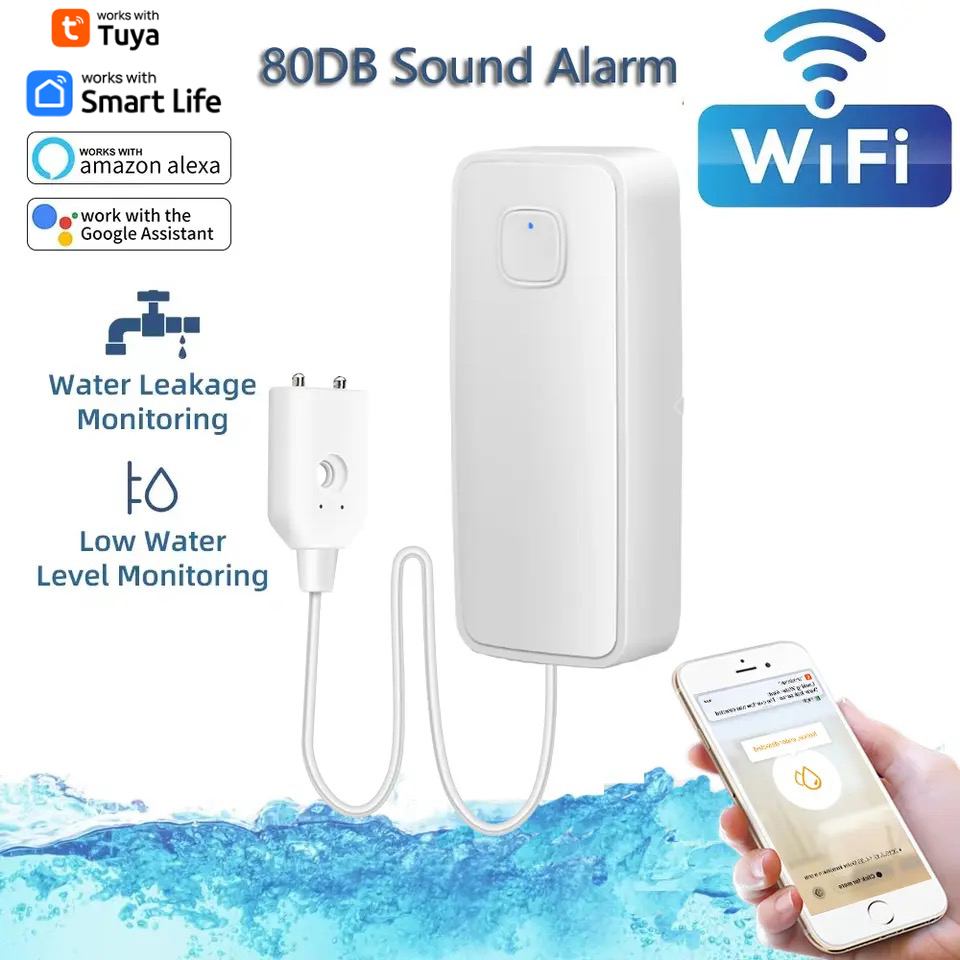 Tuya WiFi Smart Water Leak Sen - Wifi Water Sensor ulasan dan harga
