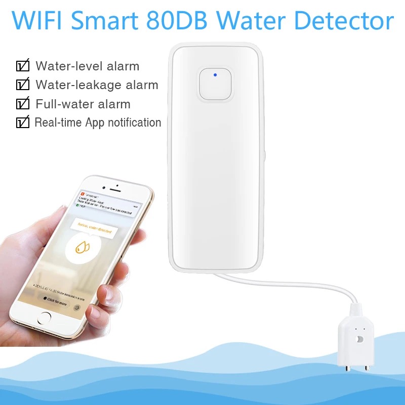 Tuya WiFi Smart Water Leak Sen - Wifi Water Sensor ulasan dan harga