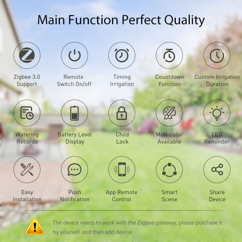 Smart Life ZigBee Watering Tim - Smart Home Plus ulasan dan harga