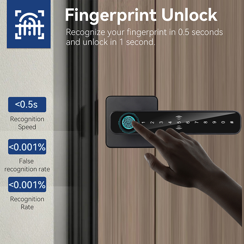XSDTS Tuya Handle Fingerprint  - Smart Home Villa ulasan dan harga