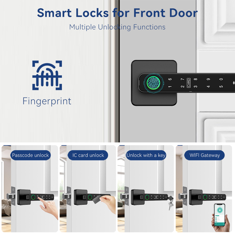 XSDTS Tuya Handle Fingerprint  - Smart Home Villa ulasan dan harga