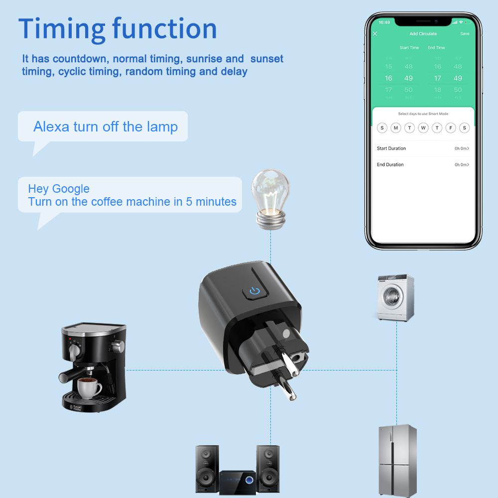 Tuya Smart Socket WiFi Remote  - Smart Home Wiz ulasan dan harga