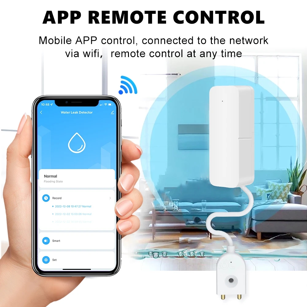 Tuya WiFi Smart Water Leak Sen - Wifi Water Sensor ulasan dan harga
