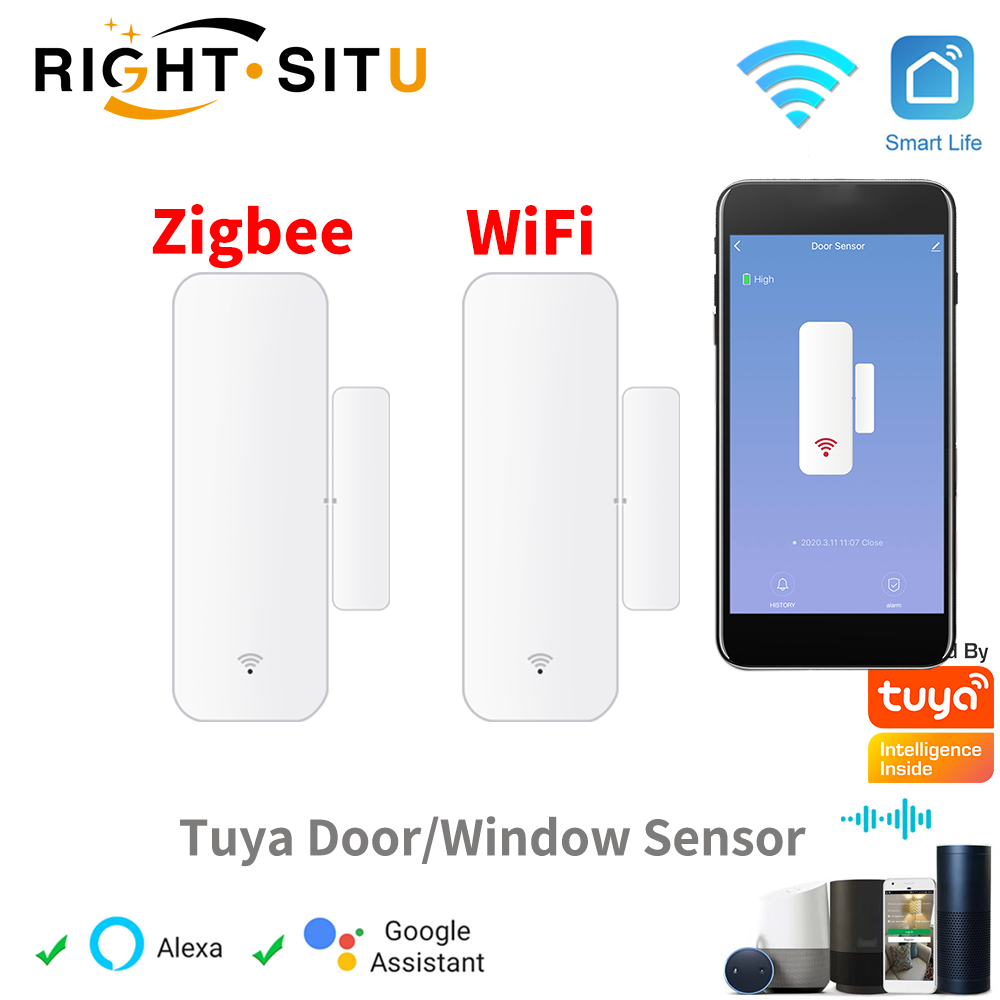 Tuya WiFi Zigbee Door Window S - Smart Home Wiz ulasan dan harga