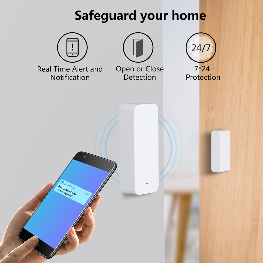 Tuya WiFi Zigbee Door Window S - Smart Home Wiz ulasan dan harga