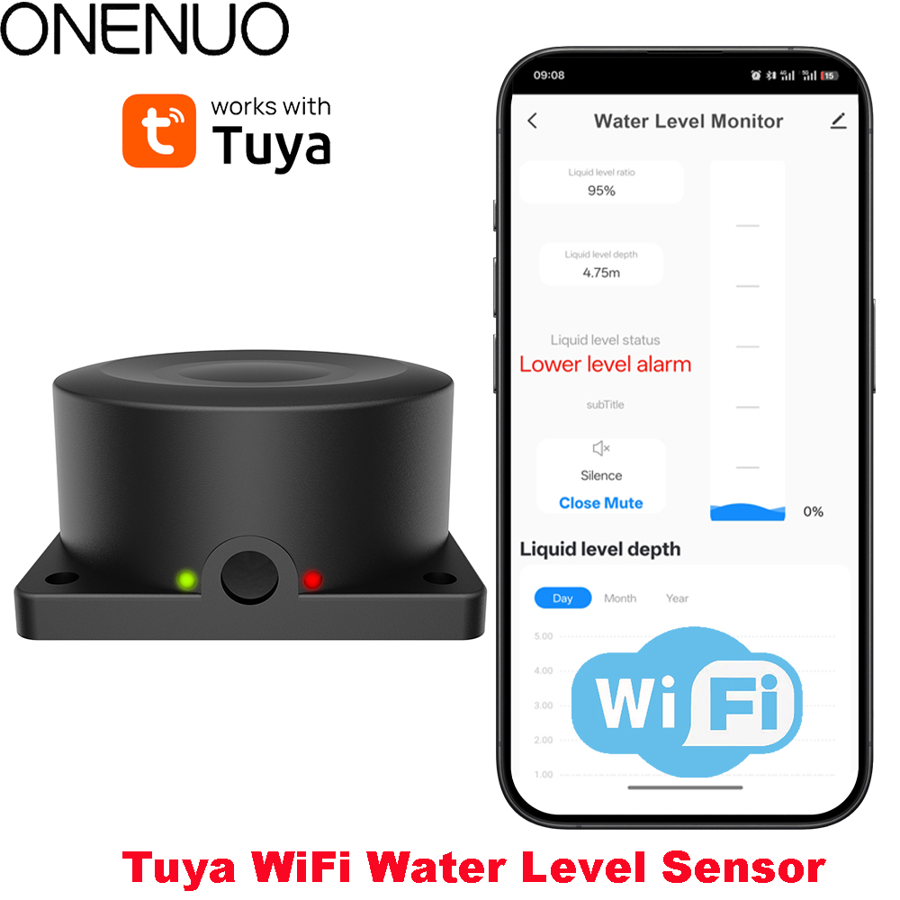 ONENUO Liquid Level Sensor Oil - Wifi Water Sensor ulasan dan harga