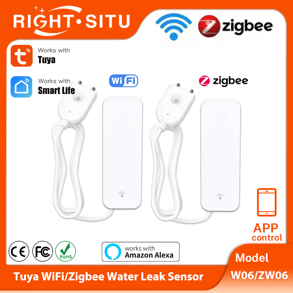 Tuya WiFi Zigbee Water Sensor  - Wifi Water Sensor ulasan dan harga