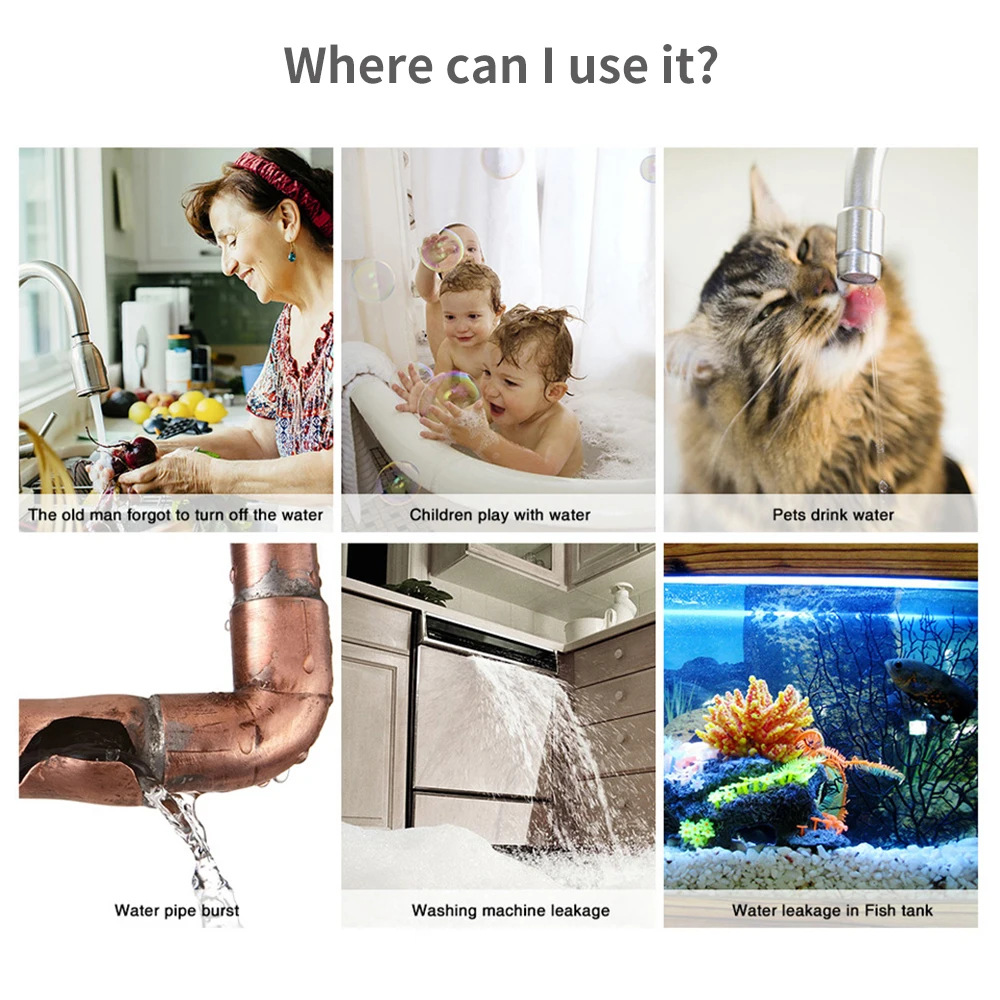 Tuya WiFi Zigbee Water Sensor  - Wifi Water Sensor ulasan dan harga
