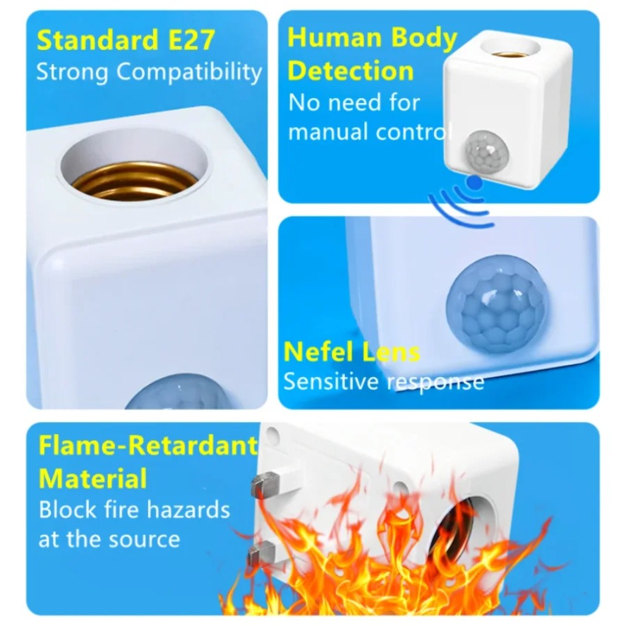 E27 PIR Motion Sensor Led Swit - Pir Motion Sensor ulasan dan harga