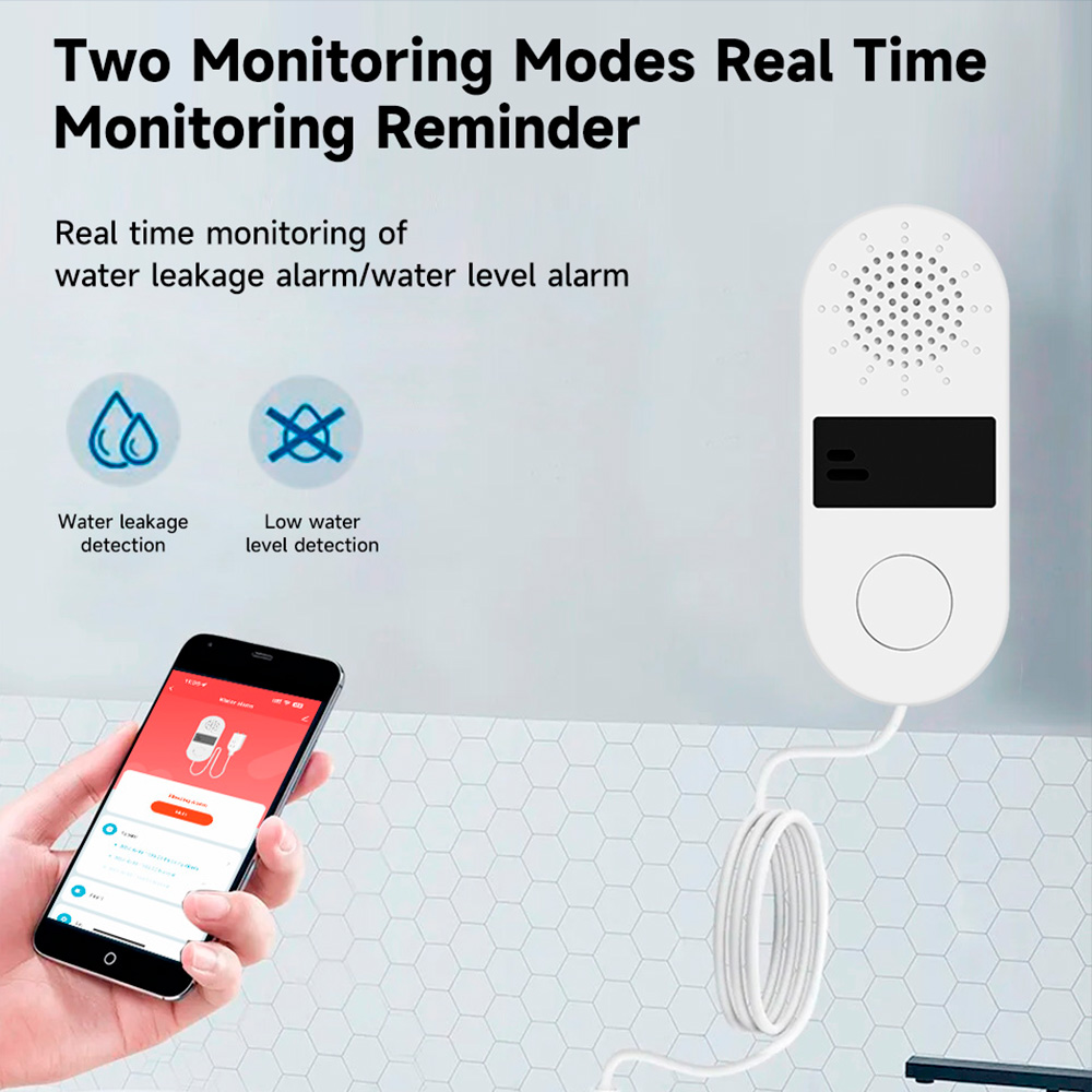 Tuya Wifi Water Leak Detector  - Wifi Water Sensor ulasan dan harga