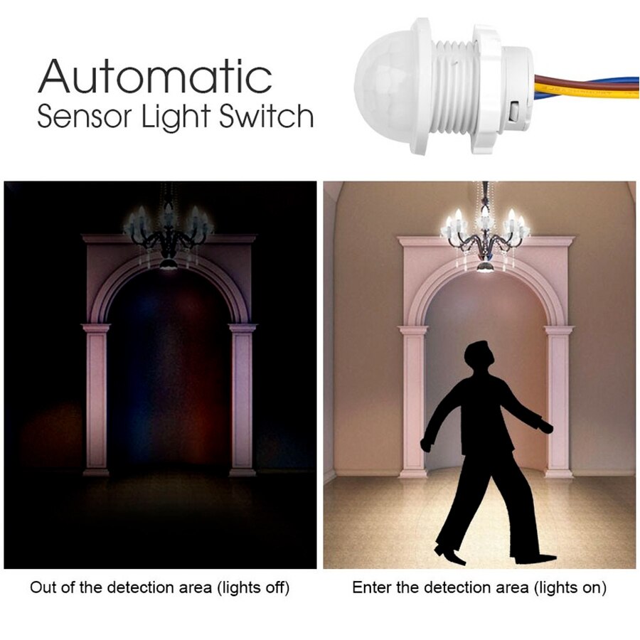 AC 110V 220V Sensor Smart Home - Pir Motion Sensor ulasan dan harga