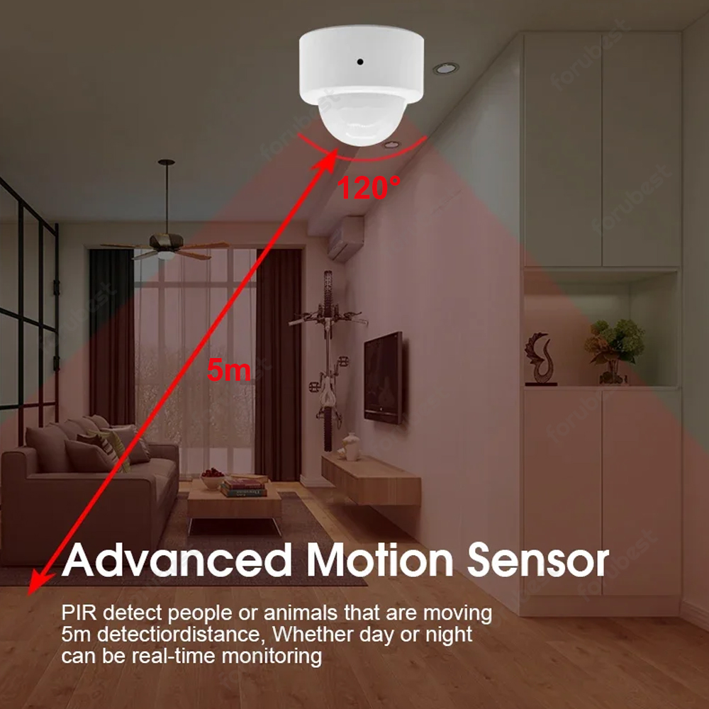 Zigbee 3.0 Human Motion Sensor - Pir Motion Sensor ulasan dan harga