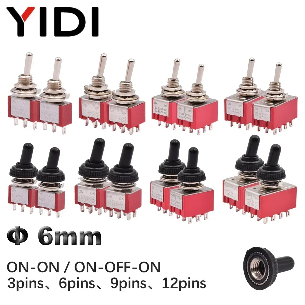 5pcs Red Mini Toggle Switch SP - Smart Home Gadgets ulasan dan harga