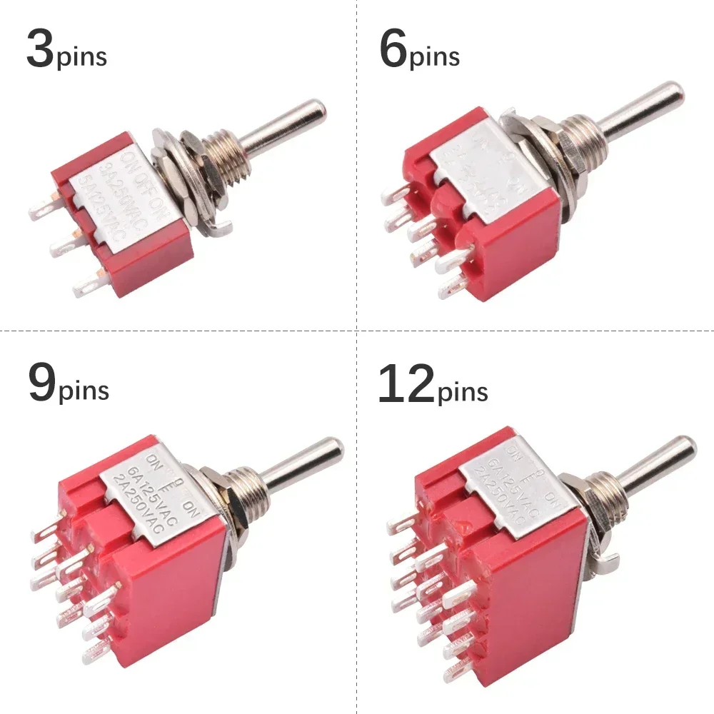 5pcs Red Mini Toggle Switch SP - Smart Home Gadgets ulasan dan harga