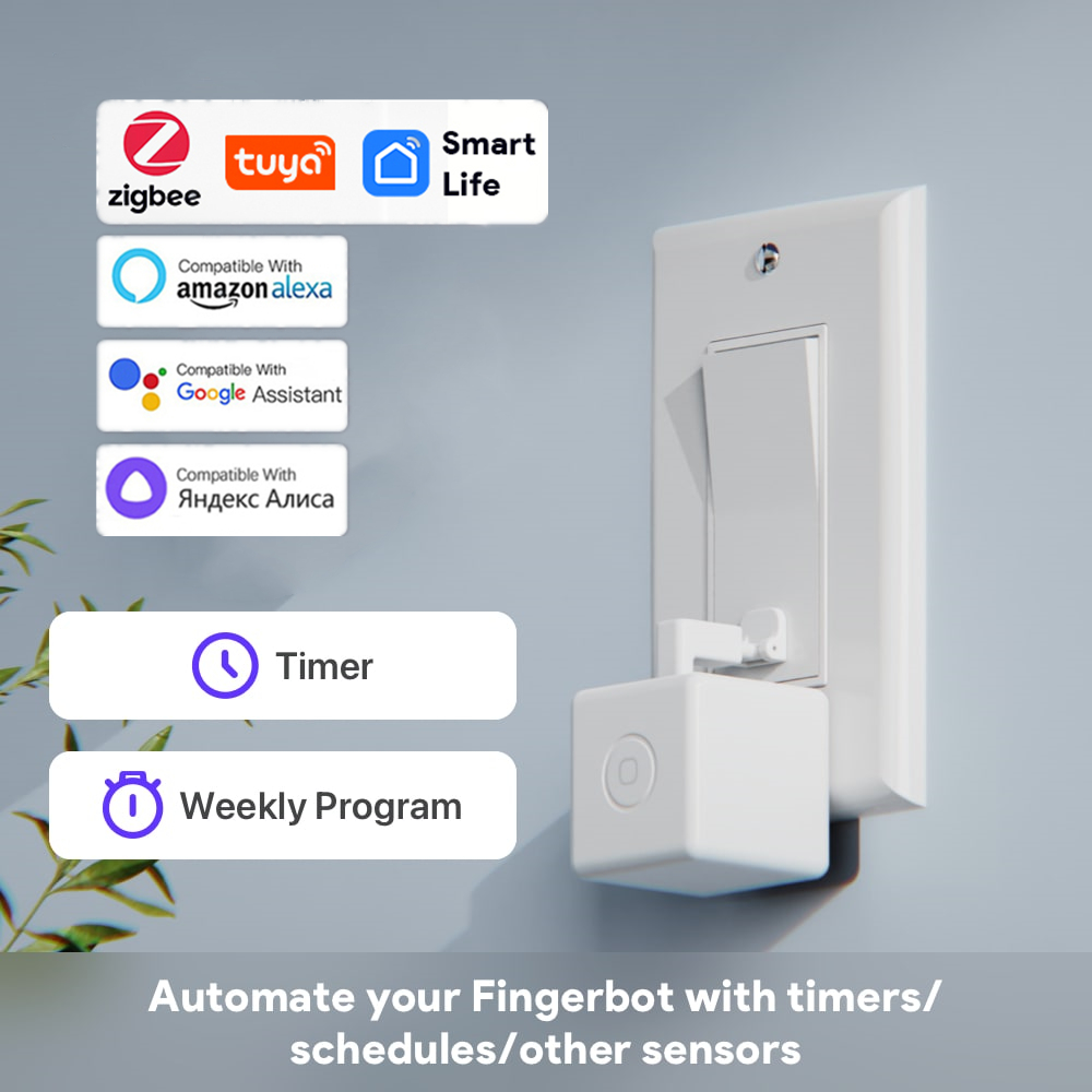 Tuya Zigbee Smart Fingerbot Pl - Smart Home Plus ulasan dan harga