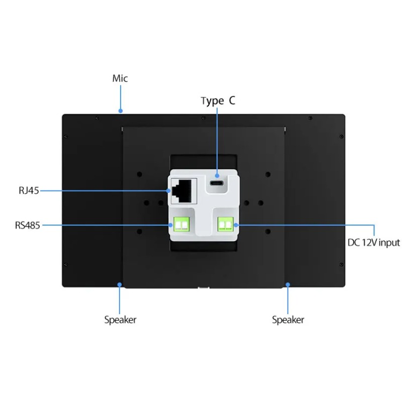 8 Inch POE Wall-Mounted Touch  - Smart Home Knx ulasan dan harga